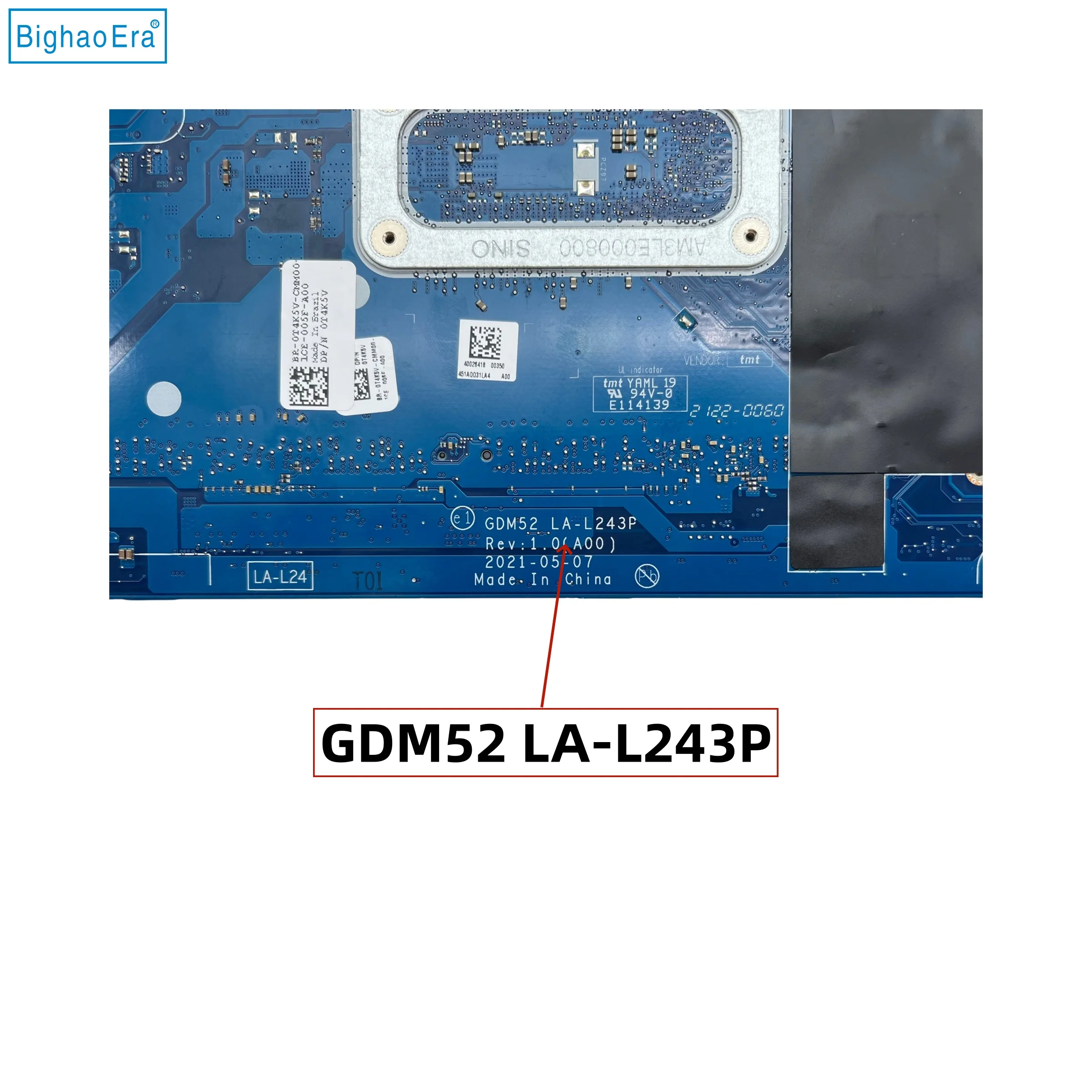 GDM52 LA-L243P For Dell Inspiron 15 3511 Laptop Motherboard With