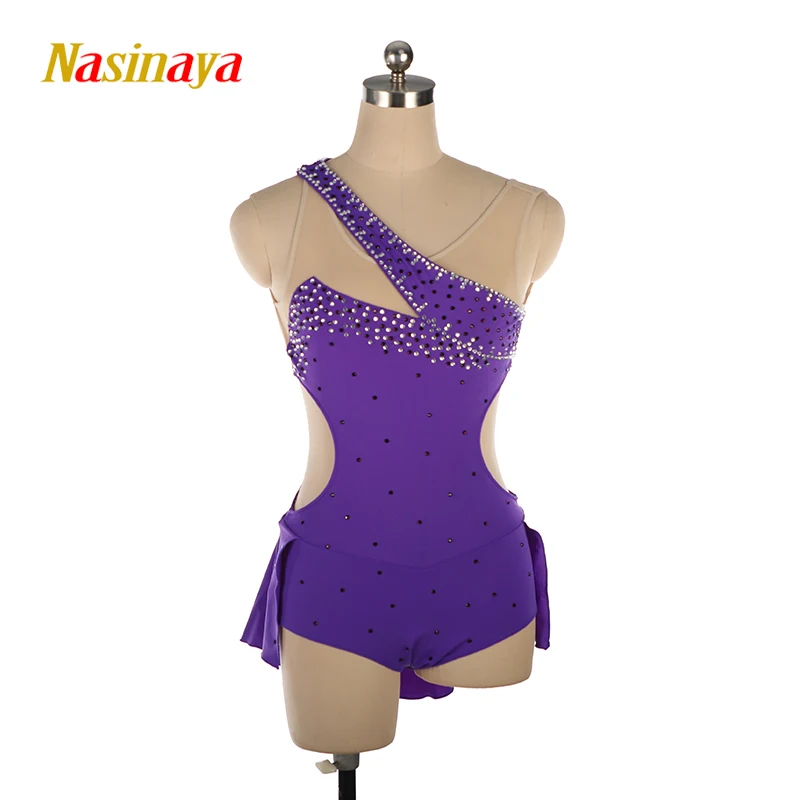 Aerial Yoga Leotards Pole Dancing Performance Clothing Dance Costume Adult Girl Purple Violet