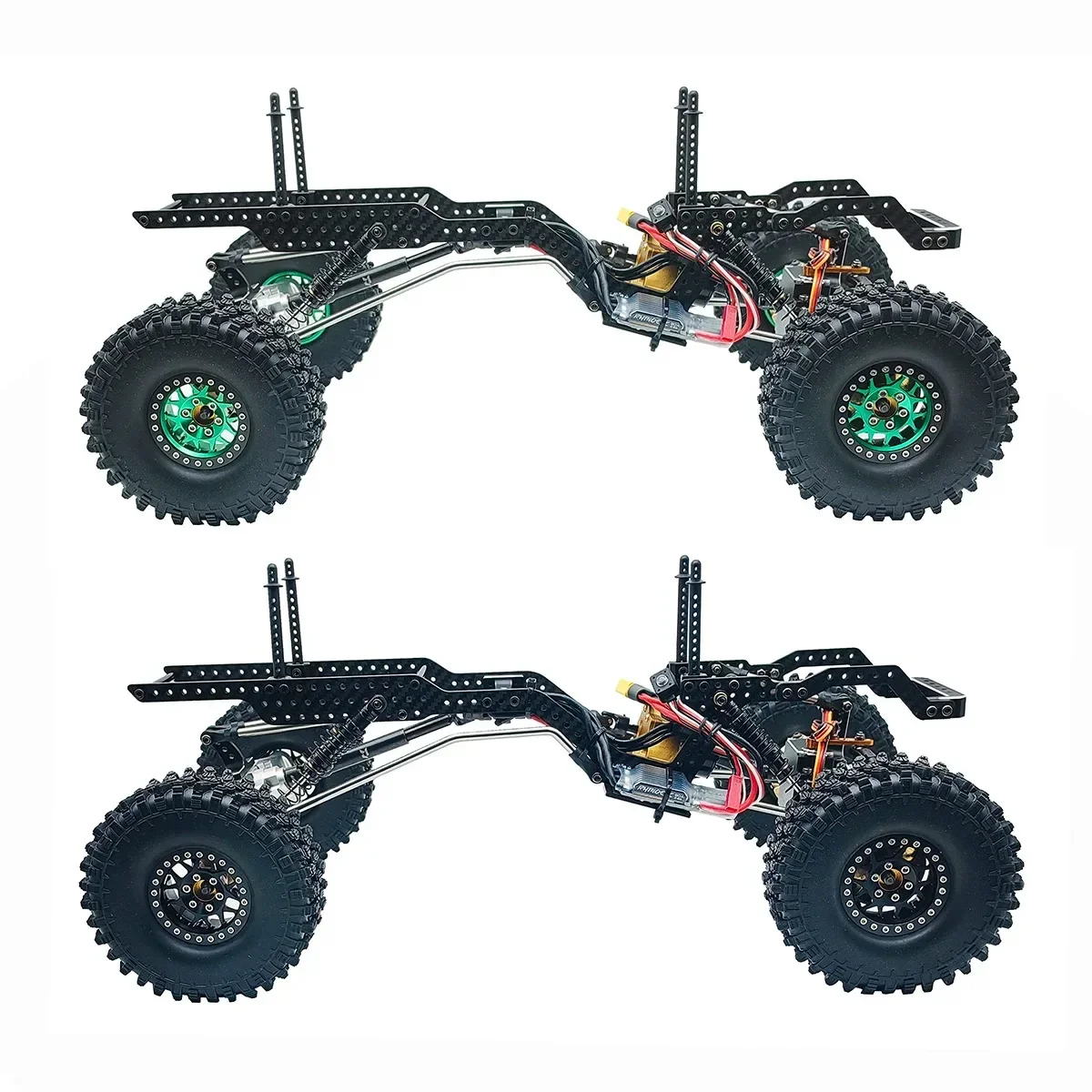 RhinoRC LCG Sporty Crawler Car,With Metal Portal Axles,AM32 80A ESC S12 Outrunner Rotor Power Kit,for RC 1/10 Off-Road