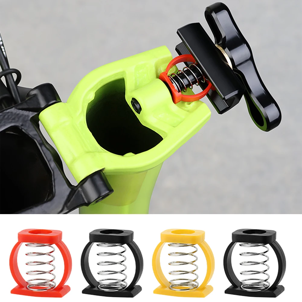 2pcs Bike Spring Hinge Clamp Easy Hinge C Buckle Easy Free Twist Hinge Clip  Folding Bike Frame Repair Accessories For Brompton