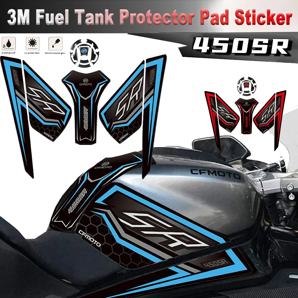 

For CFMOTO 450SR Tank Pad 3M Stickers Motorcycle Accessories Tankpad Fueltank Protector Decal CF MOTO SRS SR SS 450SRS 450SS 450