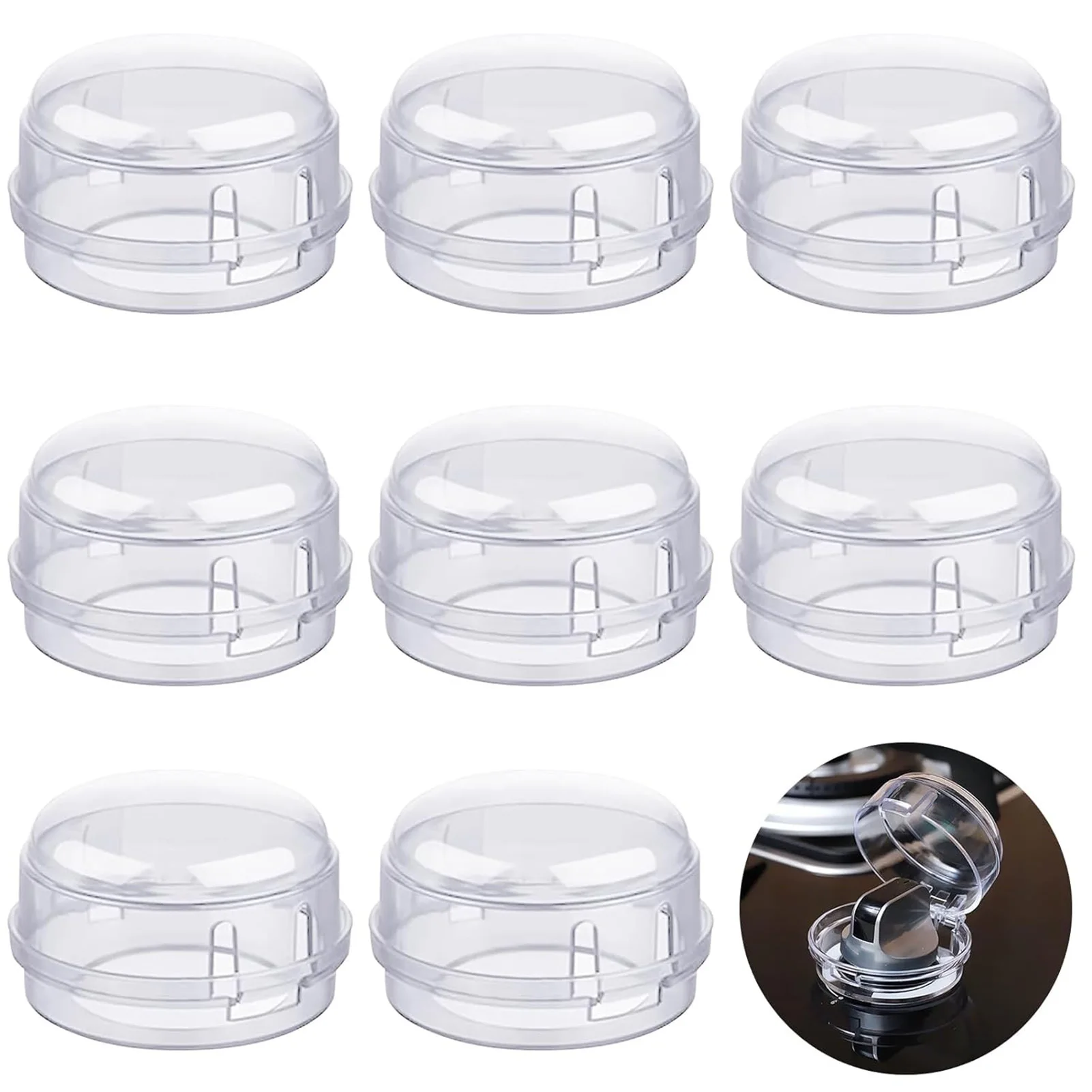 Child Proof Stove Knob Covers 2/4/8pcs High Temperature Resistance Knob Covers With Prevent Kids & Pets From Turning On Stoves