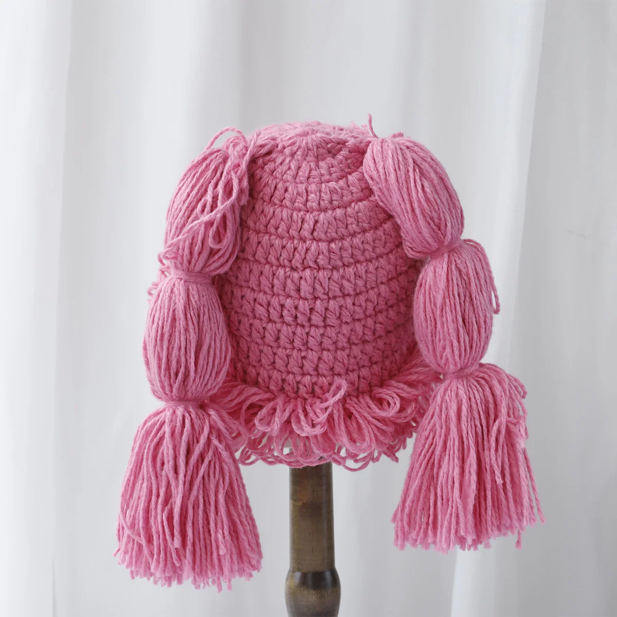 Neue japanische y2k kawaii geflochtene Design Strick mützen für Frauen Herbst und Winter Mode warme Persönlichkeit Pullover Mützen Mütze – Detail 2