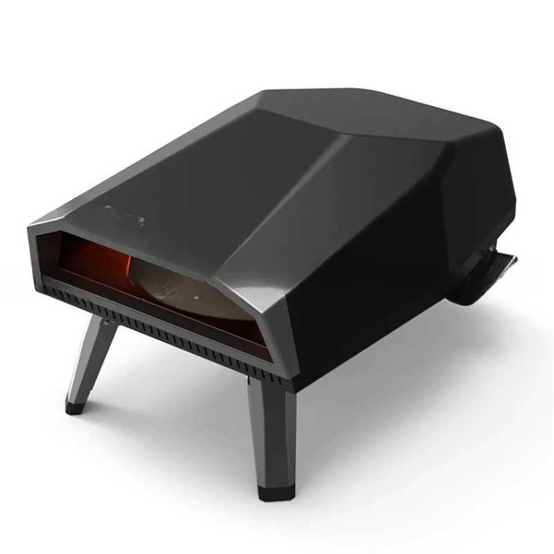 12-Inch outdoor gas pizza rotating oven, automatic rotating  movable barbecue