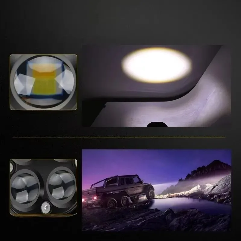 دراجة نارية المصابيح الأمامية الضباب مصباح DRL Spotli 2 قطعة لسيارات الشاحنات SUV على الطرق الوعرة 4x4 12 فولت 24 فولت سيارة Led ضوء العمل بار فلاش مساعد Led