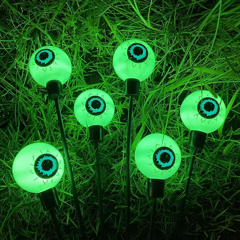 Courtyard Outdoor Solar Halloween Decorative Light Festival Atmosphere Light Ghost Eye Ground Insertion Light Courtyard Outdoor