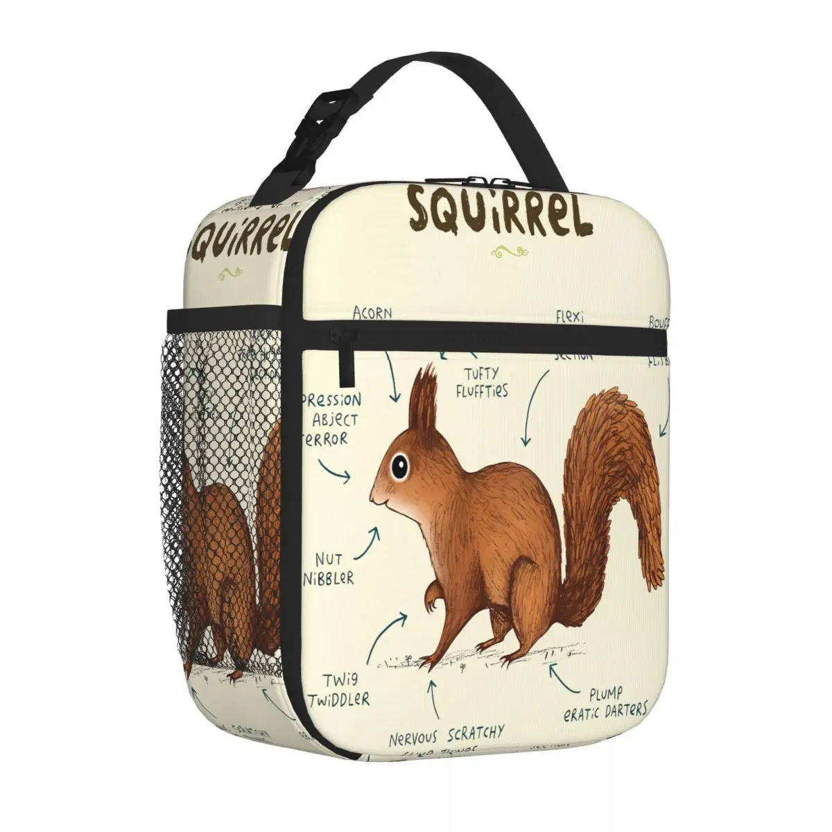 Bestselling Anatomy Of A Squirrel Rugged Sports Lunch Bag Nursery Food Bento Bag