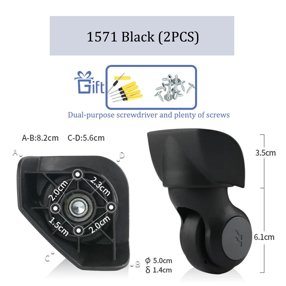 Suitable For Lojel Suitcase Wheel 2909 Trolley Case Roller 1571 Pulley 1602 Password Box Wheel 1370 Replacement Rollers Parts