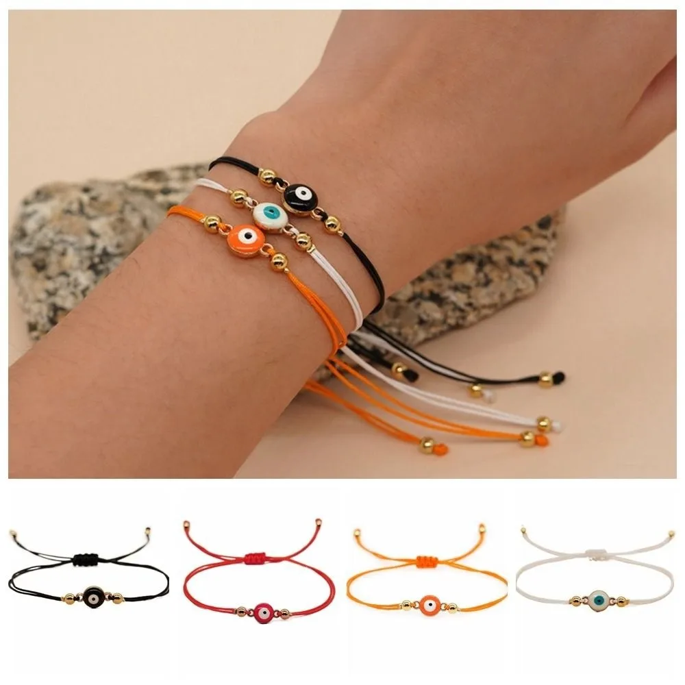 Retro Greek Eye Demon Eye Bracelet String Pulseras Lucky Red Rope Hand Rope Jewelry Accessories Fortune Bracelet Decoration