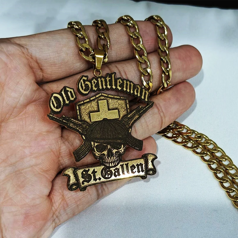 Custom Photo Stainless Steel Cuban Chain Necklaces Custom Logo Pendant Necklace Personalized High Quality Personal Design Gifts