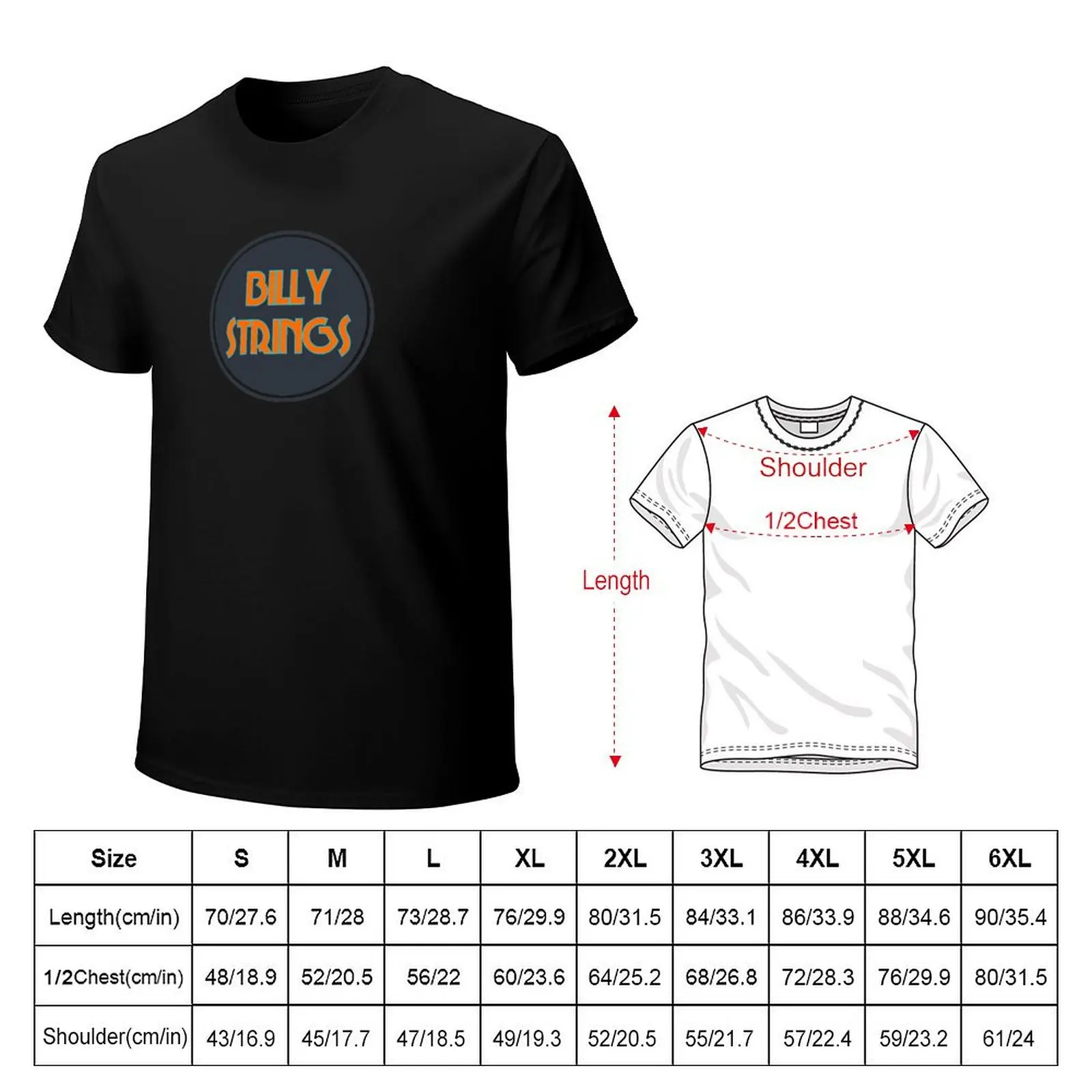 B Strings Badge T-Shirt Fashion Graphic Tee for Men
