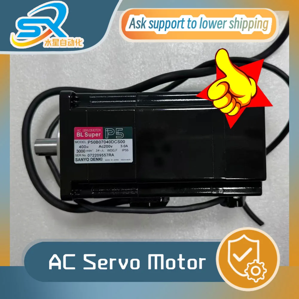 100% Genuine Sanyo AC Servo Motor P50B07040DCS00 400w for Industry Machine Please Consult Before Ordering