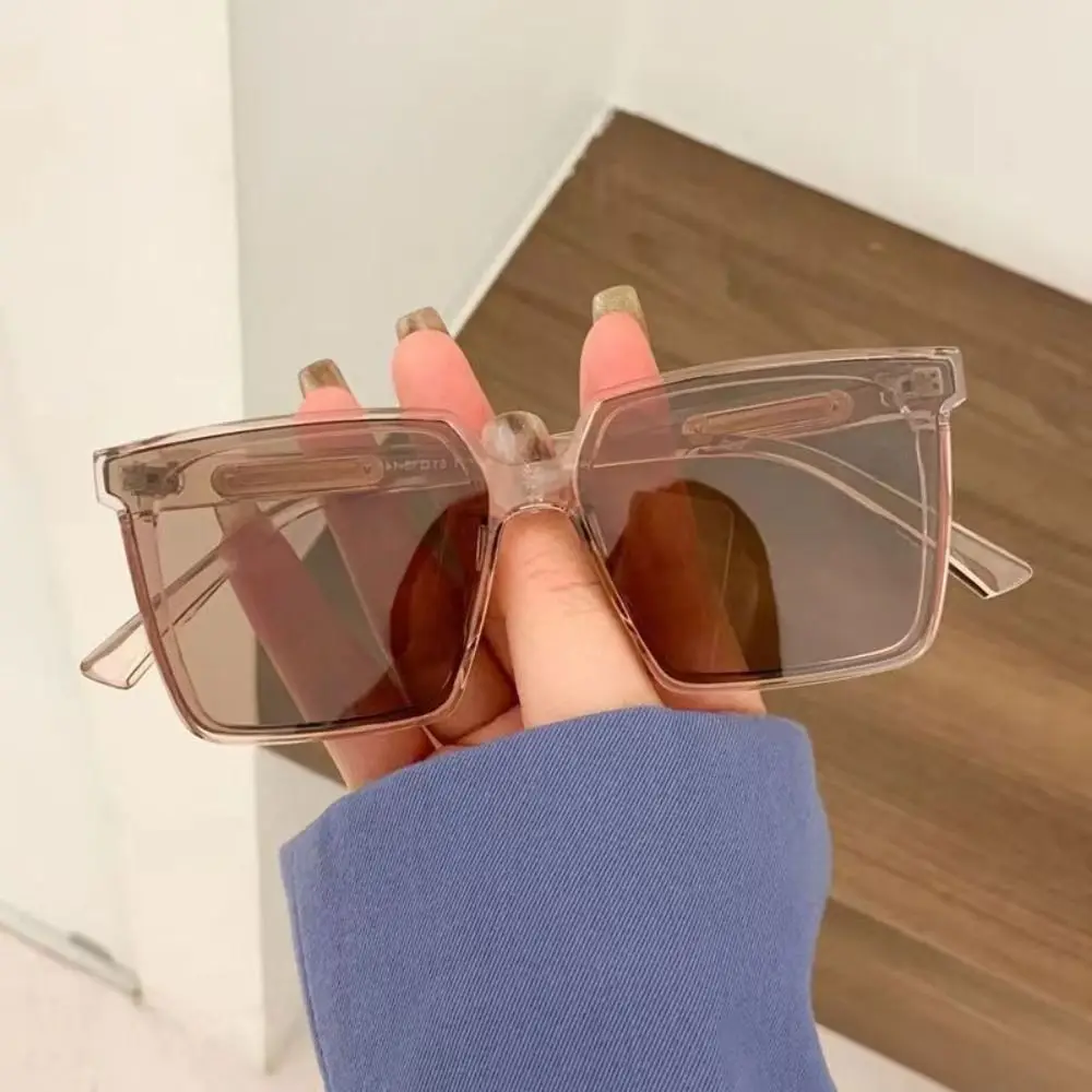 Unisex Big Frame Oversized Óculos de sol, Óculos de plástico, Vintage Óculos para Lady, Novo, UV400