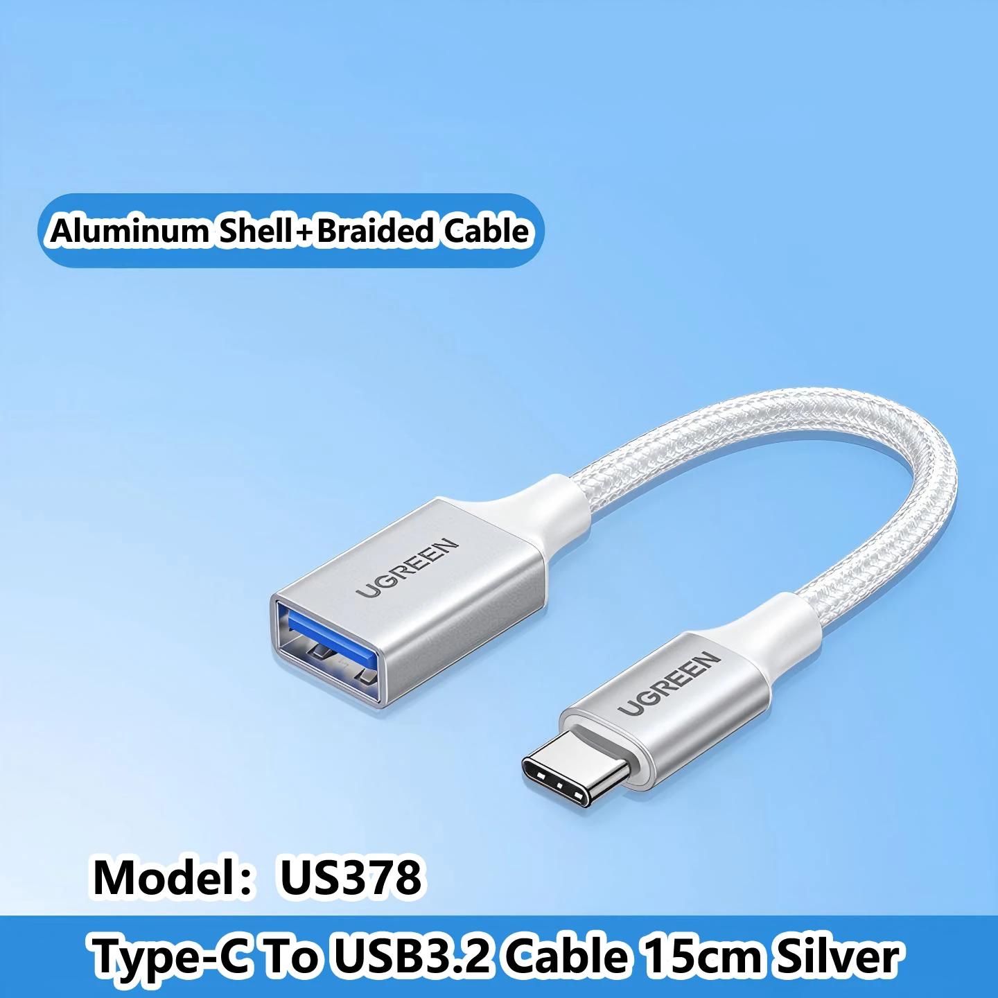 UGREEN Type C naar USB3.2 kabel OTG converter adapter data voor Samsung Apple iPhone iPad Macbook laptop Android auto USB drive 15cm