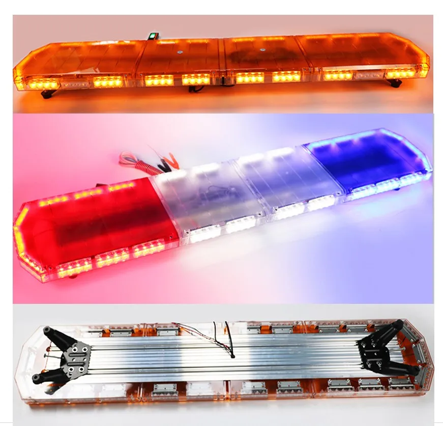 150cm/60 Inch High Bright 3 Watt Led Lightbar Emergency Vehicle Recovery Towing Truck Wrecker SUV Roof Top Led Strobe Light bar