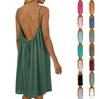 Vestido sin espalda transpirable para mujer