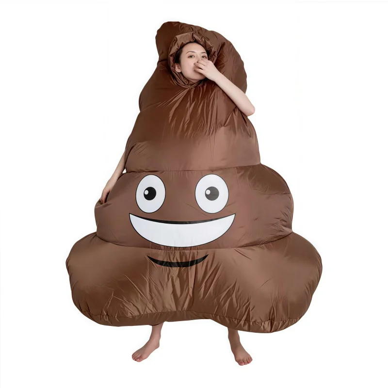 زي حفلة مضحك لأداء براز قابل للنفخ للبالغين في عيد الهالوين وعيد الميلاد وكرنفال محاكاة ساخرة ملابس قابلة للنفخ