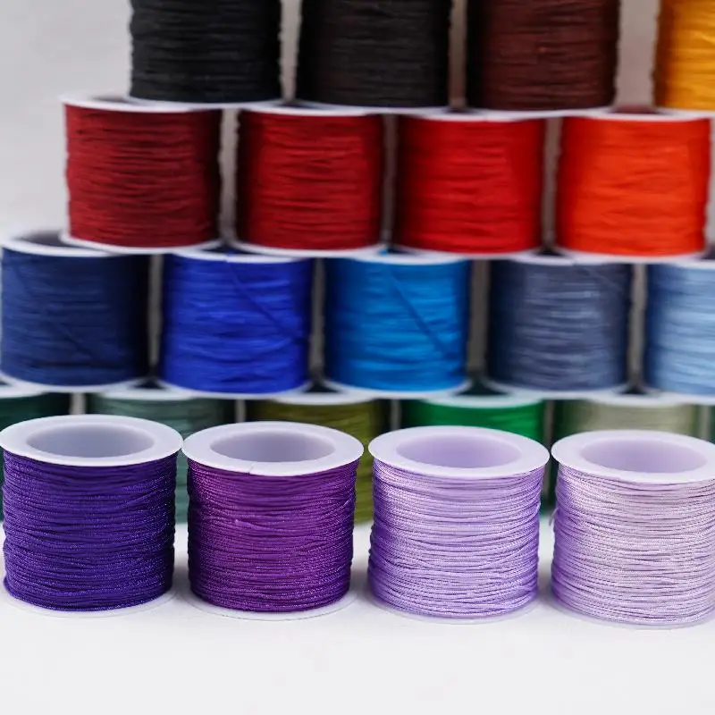 0.8mm Nylon Beading String Macrame Thread Bracelet String Chinese Knot Cord for Braided Bracelet DIY Craft Jewelry Make
