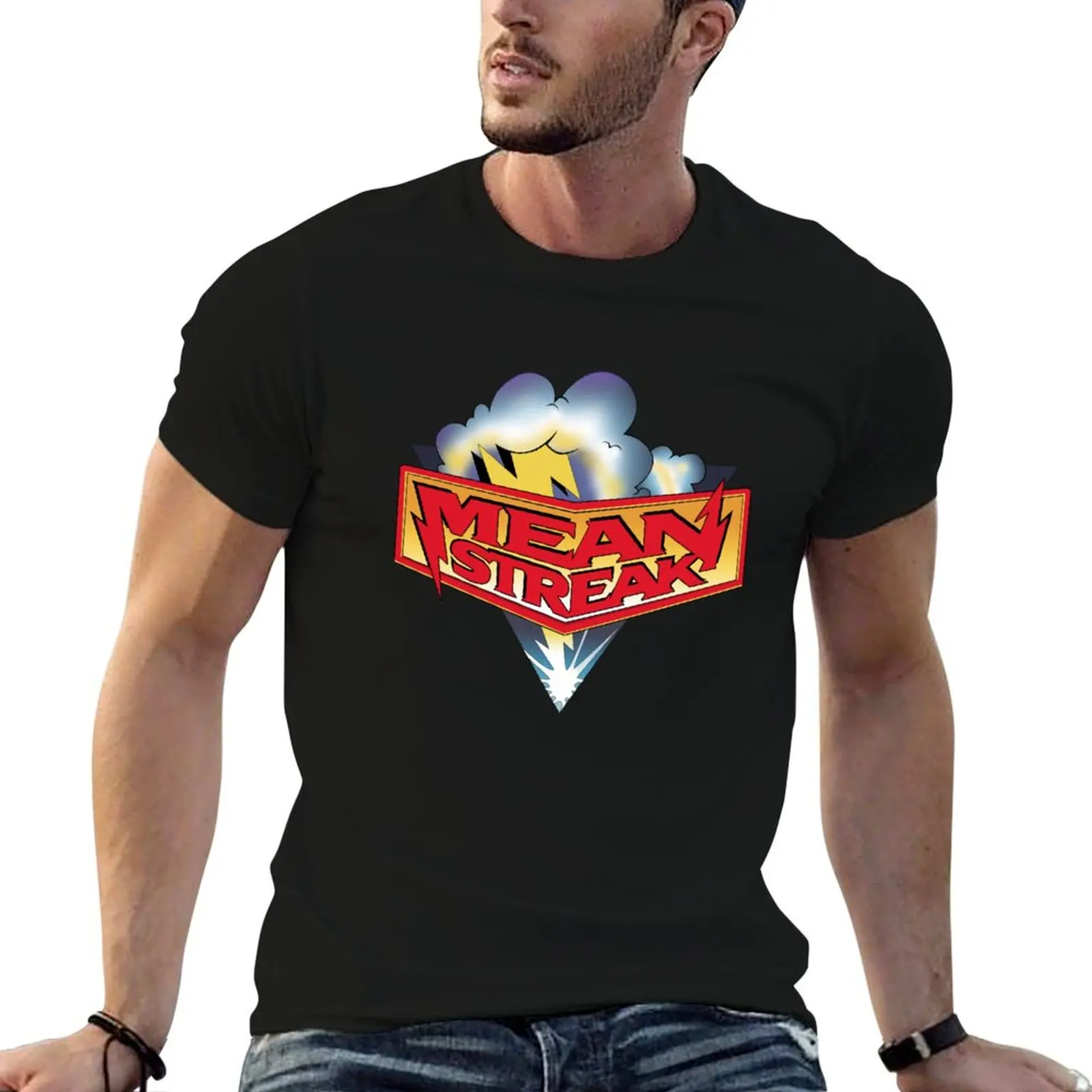 Mean Streak Wooden Roller Coaster T-Shirt Casual Fashion Print Tee Top