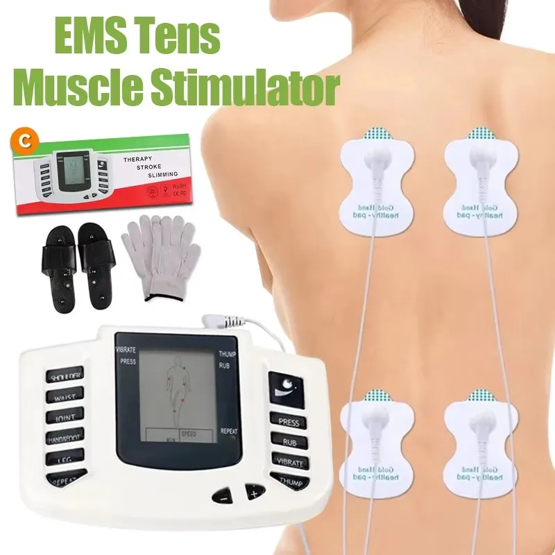 

8 Modes Electric Tens Relaxation Muscle Stimulator EMS Acupuncture Body Massage Digital Therapy Machines Electrostimulator Pulse