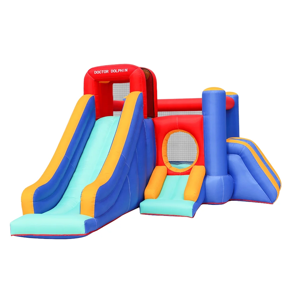 

Doctor Dolphin Factory Hot Sale Bounce House with Slide Jumping Bouncy House Inflatable Bouncer Slide for Kids