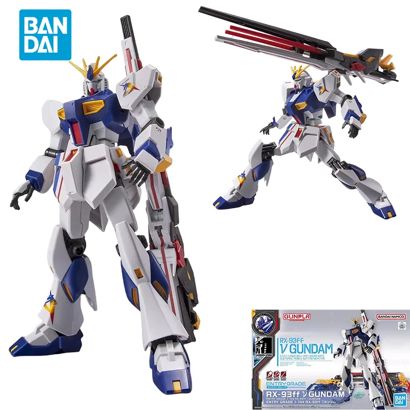 Spot Direct Delivery Bandai Original Anime GUNDAM Model EG 1/144 RX-93ff V GUNDAM ENTRY GRADE Action Figure Toys for Kids Gift