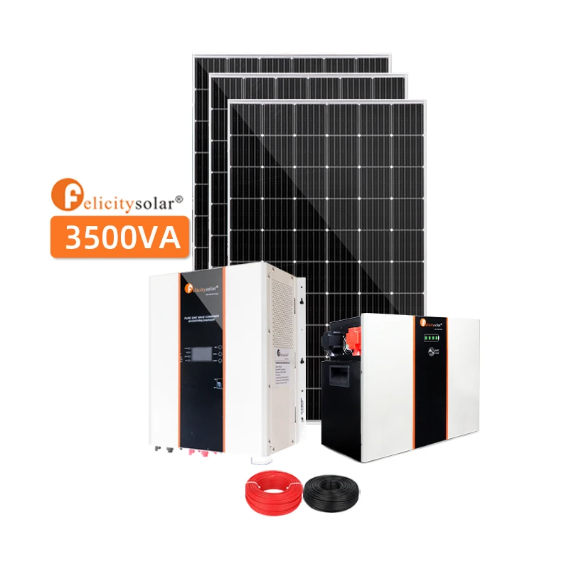 Complete home off grid 3500VA/3000W solar energy systems with Accessories panel battery controller inverter