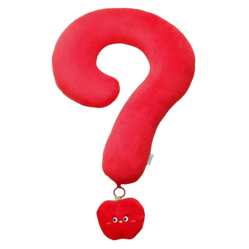 Love and Deep Space Surrounding Caleb Question Mark Neck Pillow Creative Nap Pillow Abstract Funny Doll Pillow Birthday Gift