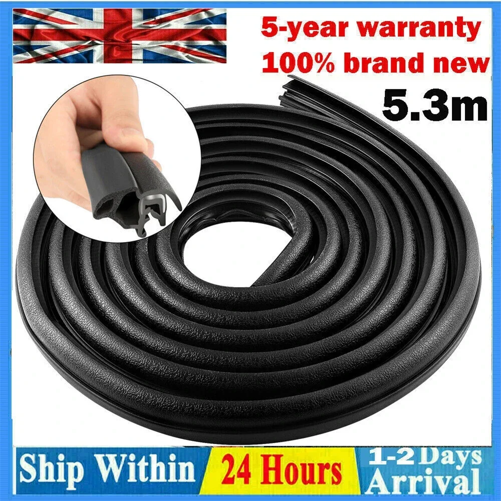 FOR VW TRANSPORTER T4 1990 - 2003 SIDE SLIDING DOOR BODY SEAL RUBBER 5.3 METER