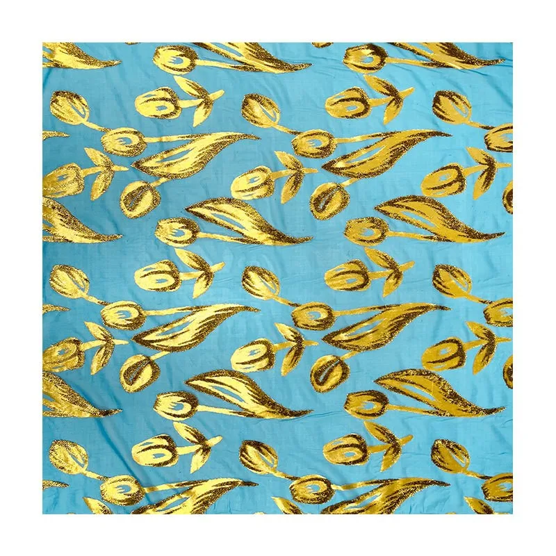 Patterned woven velvet brocade jacquard and viscose fabric high-end dress cheongsam