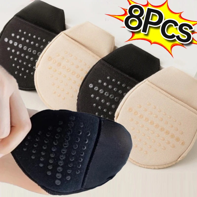 Силиконовые носки на половину ноги Носки с дышащей амортизацией Носки на высоком каблуке Подушечки для ног на половину ладони Мягкая губка Нескользящие полуноски