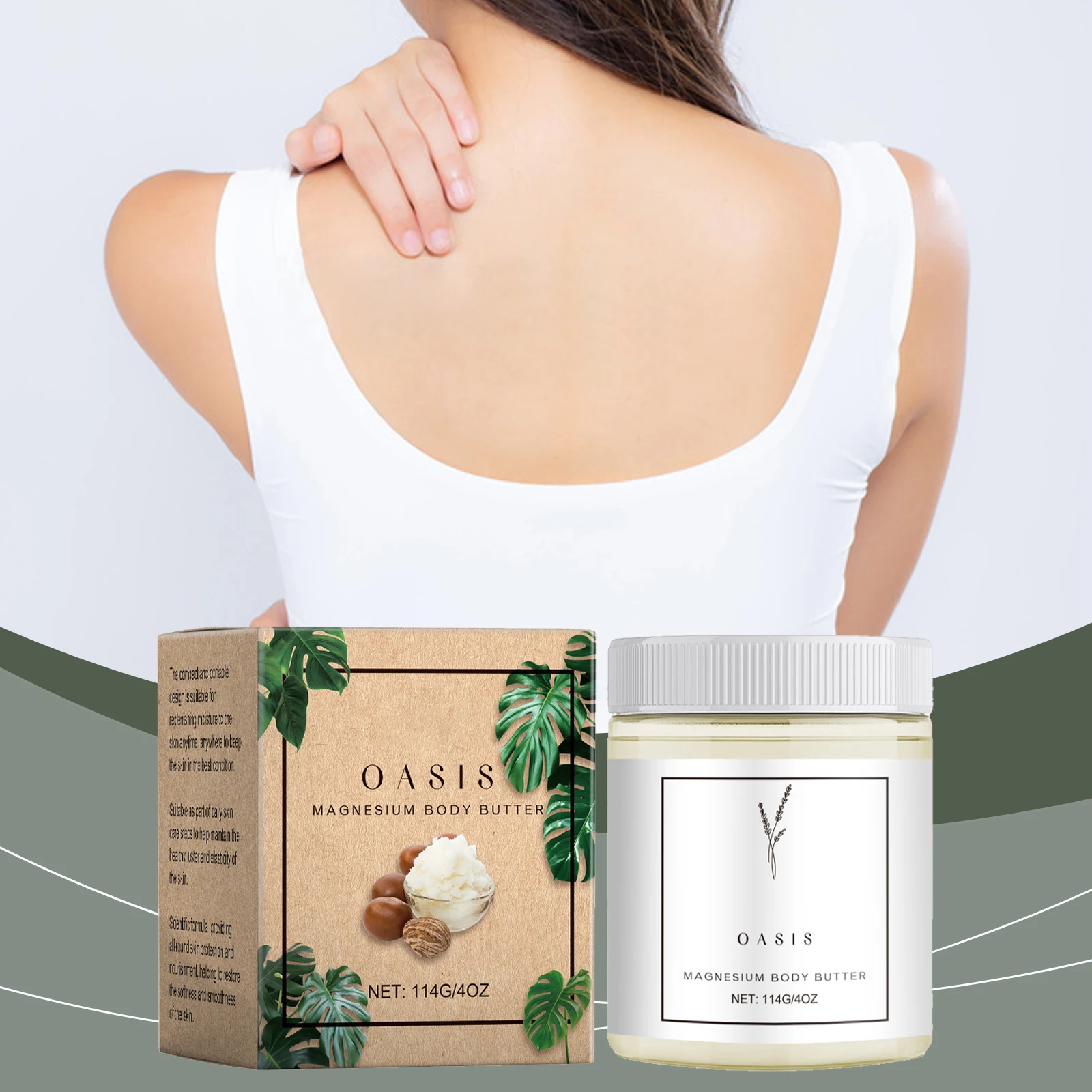 

Shea Soothing Body Lotion Relieve Joint Discomfort Enhance Skin Cell Vitality Relax Muscles Moisturizing Magnesium Skin Cream