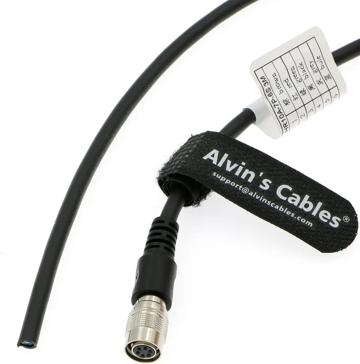

Alvin's Cables Hirose 6-контактный разъем HR10A-7P-6S для кабеля ввода-вывода мощности Flying Lead для Basler GIGE AVT для Sony CCD-камеры 10 м | 32,8 фута
