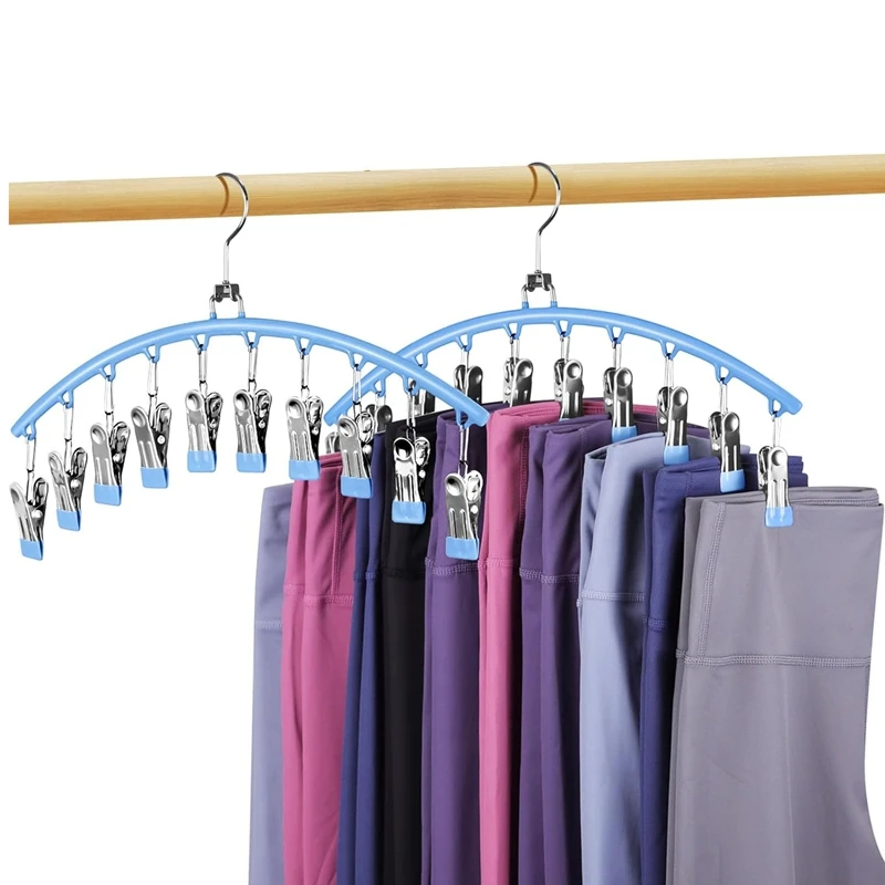 Legging Organizer For Closet, Swivelable Metal Pants Hangers, Yoga Pants Hangers Space Saving Closet Organizer