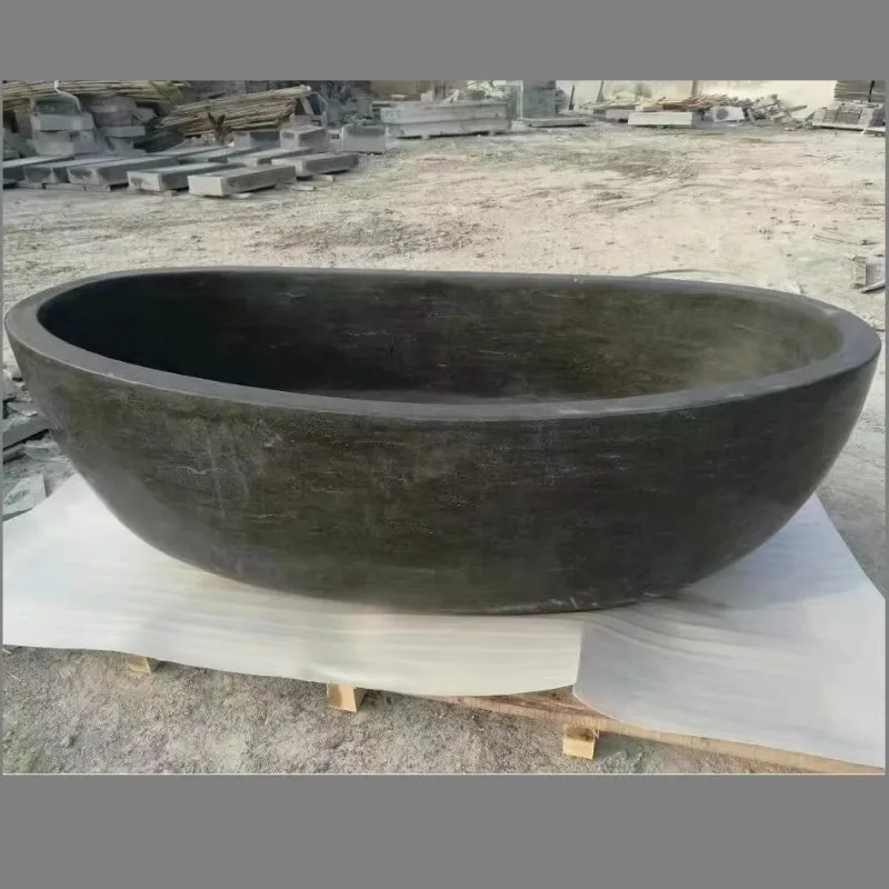 Cheap Price Hot Sale China Factory Marble Bathtub One Piece Bathtub Matt Finished Stone Bathtub