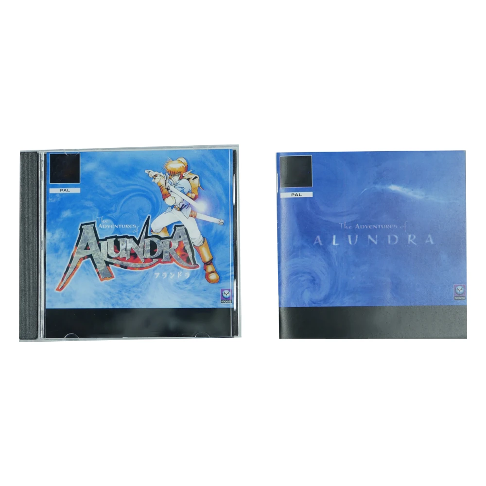 

PS1 alundra Copy Disc Game Black Bottom Unlock Console Station 1 Retro Optical Driver Video Game Part