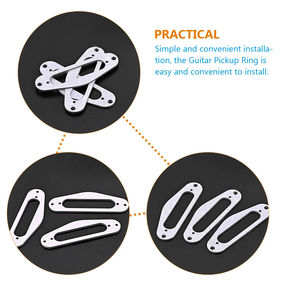 

3Pcs Guitar Pickup Rings Electric Metal Replacement Rings Durable Guitar Accessories Parts Metal Pickup Rings,guitar Parts