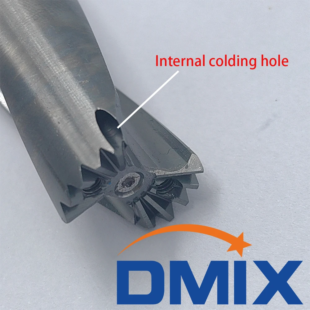 DMIX Crown High speed bit 10-25.8mm 1.5-5D Violent hole machining indexable Internal cooling saber-tooth drill Substitute U dril