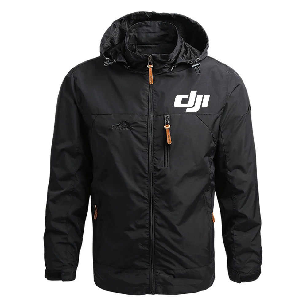 Dji Professional Pilot Drone Men Windbreaker Military Field Jacket Outerwear Winter Autumn Waterproof Flight Coat Hoodie Clothes