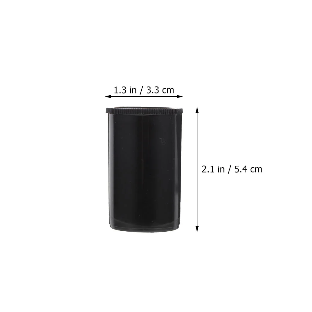 10PCS Black Canisters Compact Storage Case for Camera Film ganizer Fishing Plastic Film Canister Tackle ganizer