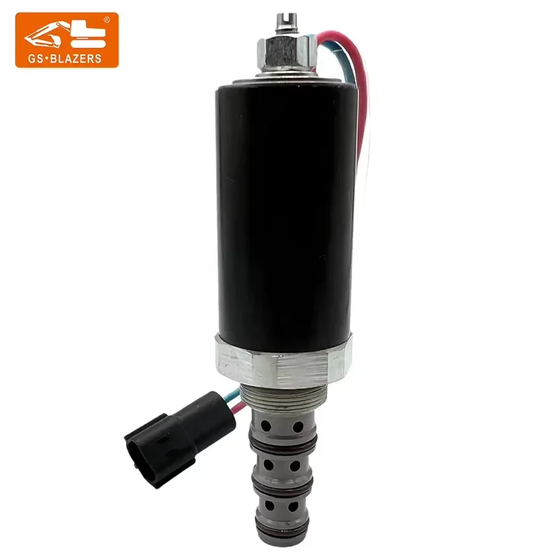 Designed for heavy-duty construction equipment operators and maintenance professionals, this hydraulic solenoid valve