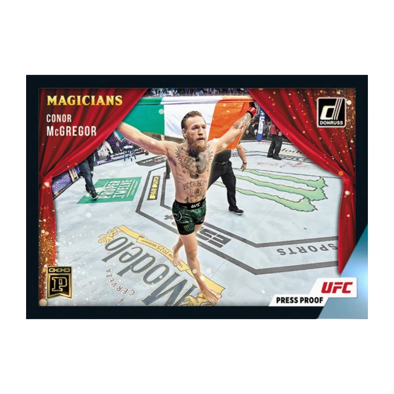 Amanda Nunes Khabib Nurmagomedov Conor Mcgregor Panini Donruss UFC Series Diy Homemade Collection Flash Card Toys Gift - view 3