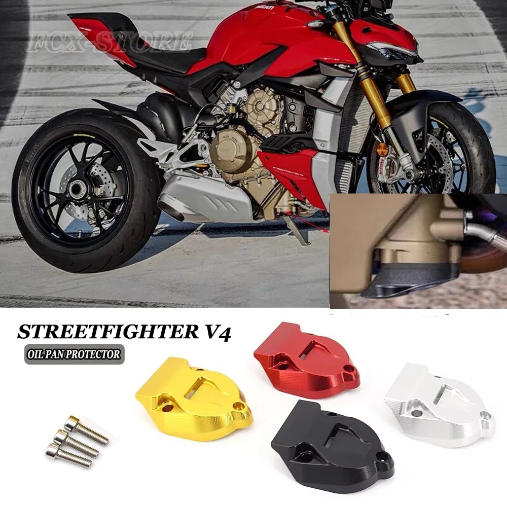 For Ducati SuPerbike Panigale V4 V4S V4R Motorcycle New Street Fighter V4S Engine Oil Pan Protective Cap Fuel Tank Attachment