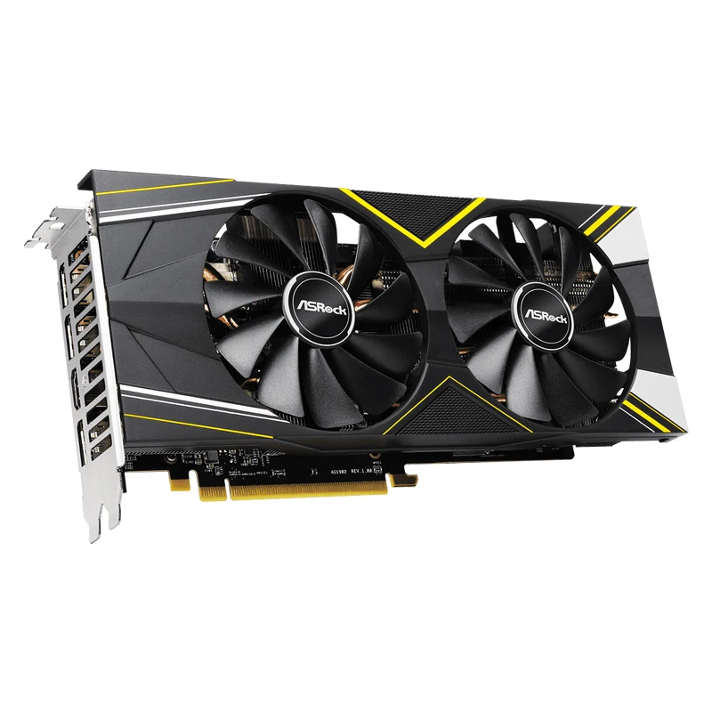 ASRock-tarjeta de vídeo Radeon 5700XT Challenger D 8G OC PCI Express 4,0