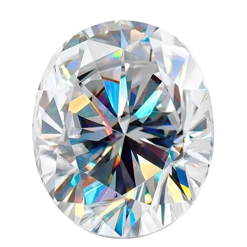 

Муассанит камень оптом D цвет овальной огранки 0,1CT-10CT для изготовления ювелирных изделий с отчетными бусинами для изготовления ювелирных изделий