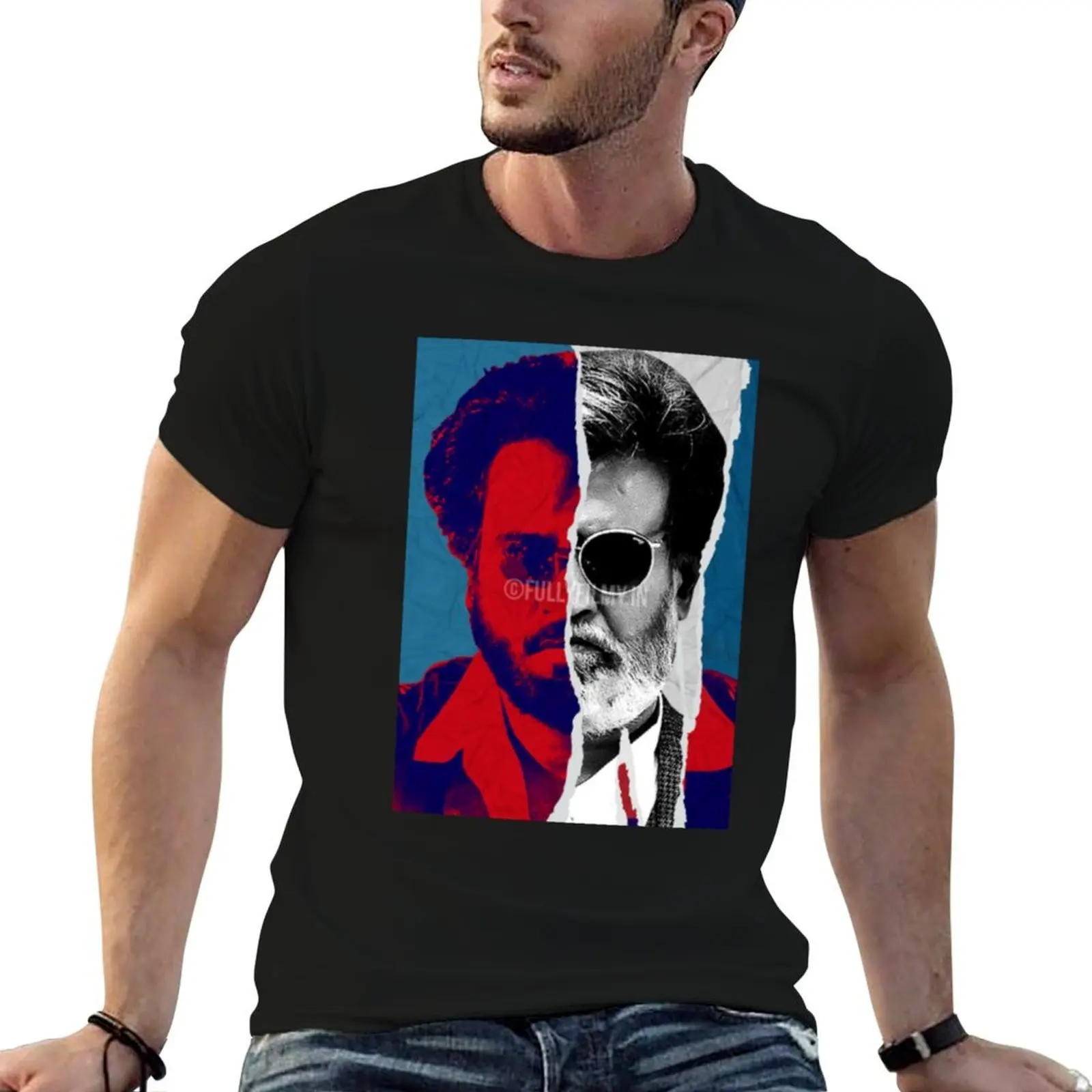 Rajini superstar T-Shirt Work Wear Breathable Tee