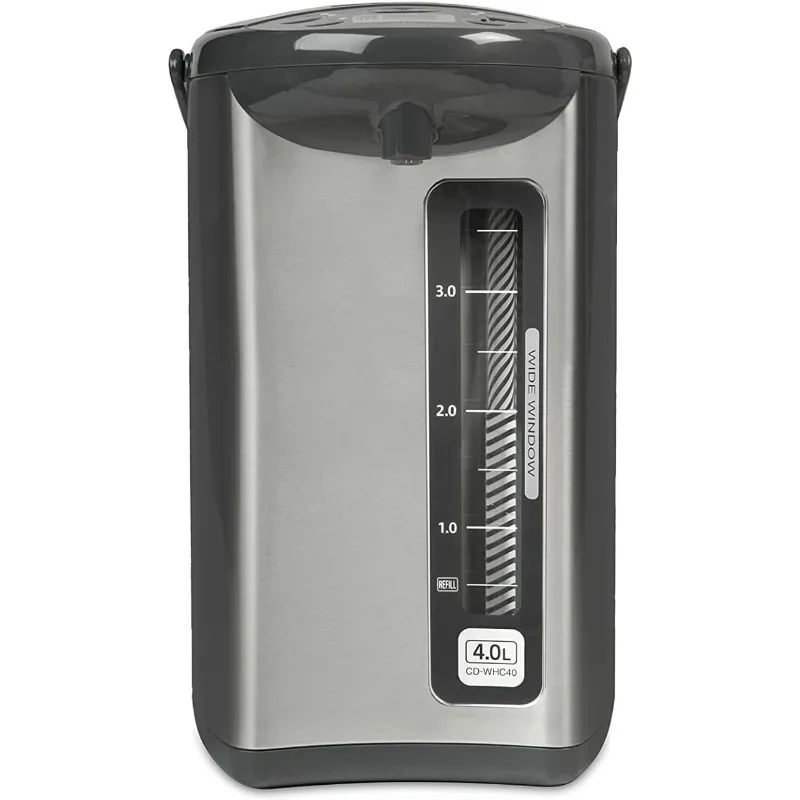 غلاية مياه CD-WHC40XH Micom وسخان، 135 أونصة، رمادي مقاوم للصدأ