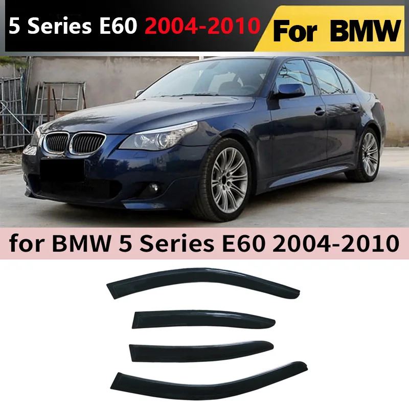 

For BMW 5 Series E60 2004-2010 Wind Deflectors Rain Guards Door Visor Shades Ventvisor Window Visor Awnings Shelters Body Ktis