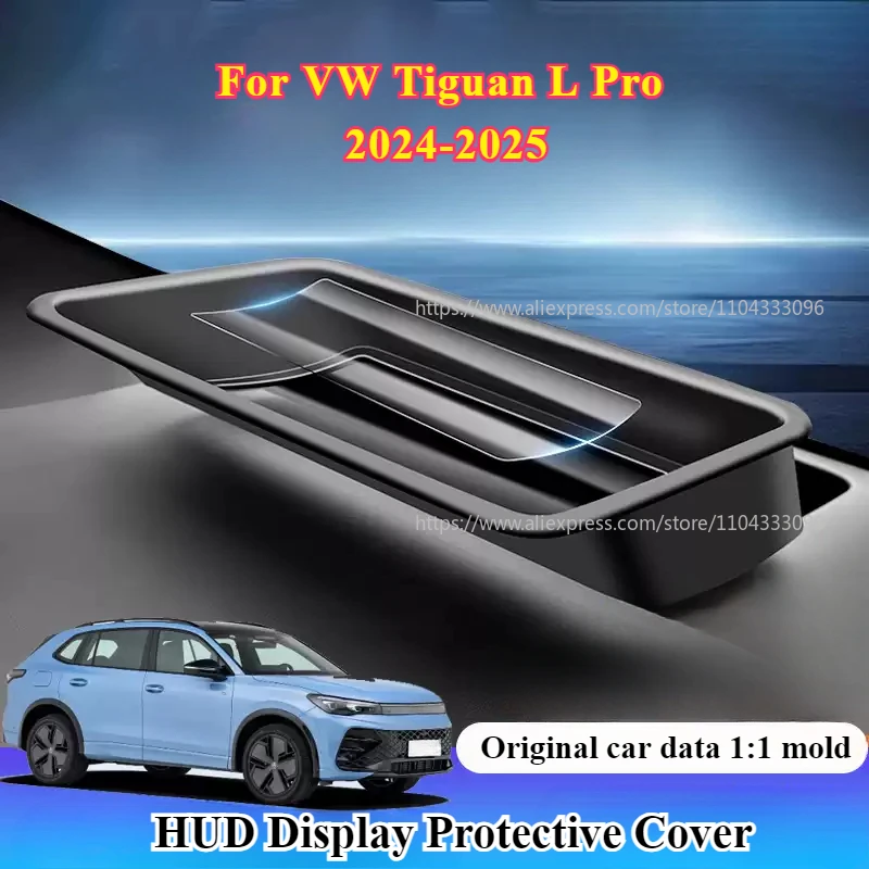 For Volkswagen VW Tiguan L Pro 2024 2025 Car HUD Display Protective Cover Head Up Display Reflective Frame Protect Accessories