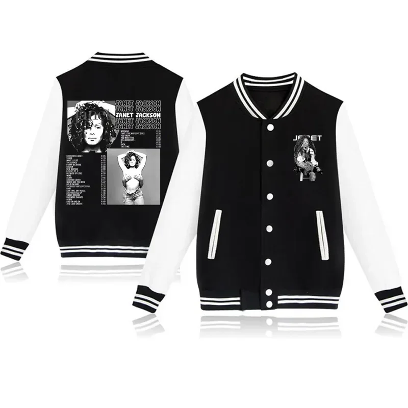 Men's Hoodie Baseball Uniform Janet Jackson Together Again Summer 2024 Jacket